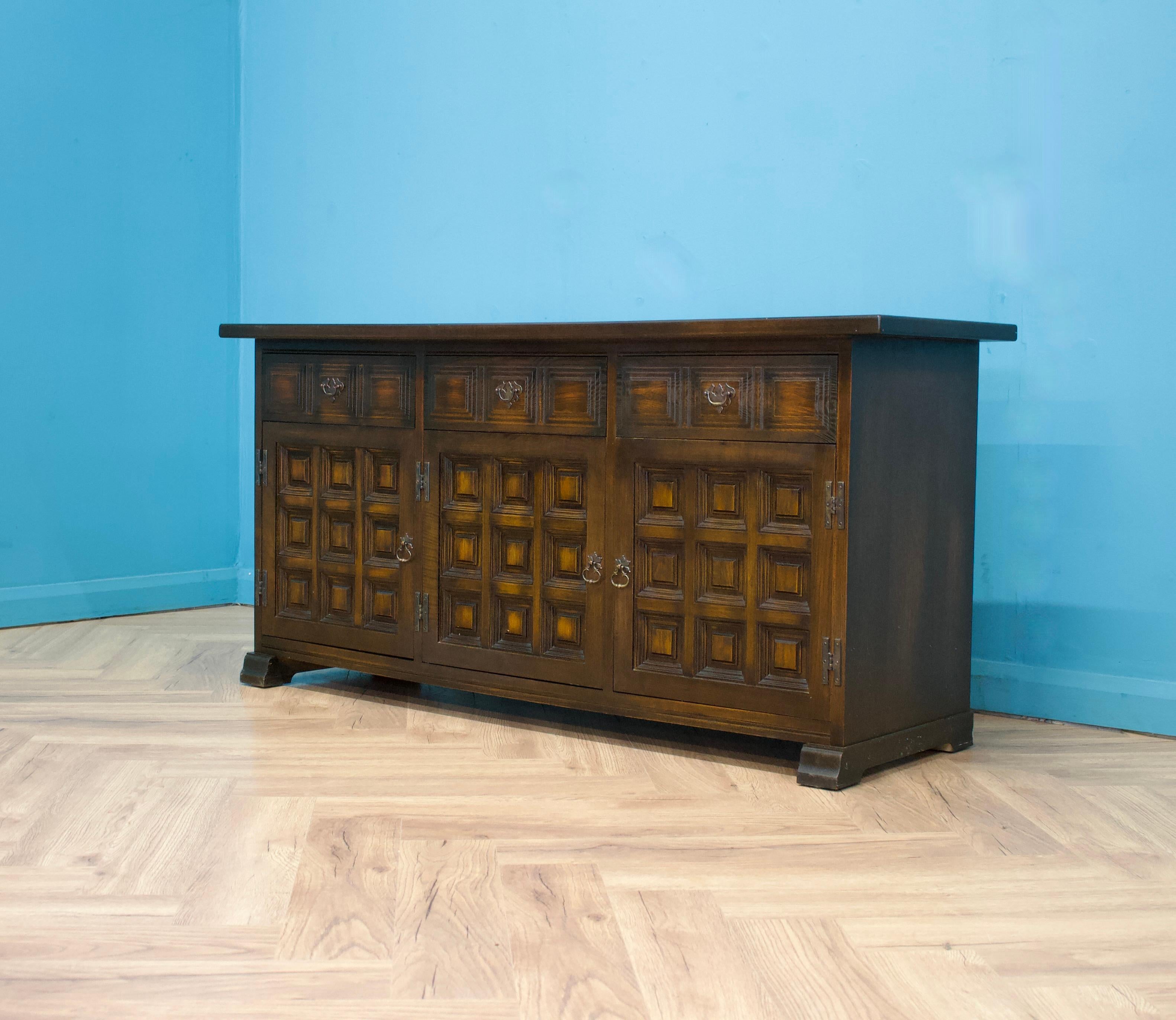 Woodwork Vintage Dark Oak Toledo Sideboard from Younger, 1970s