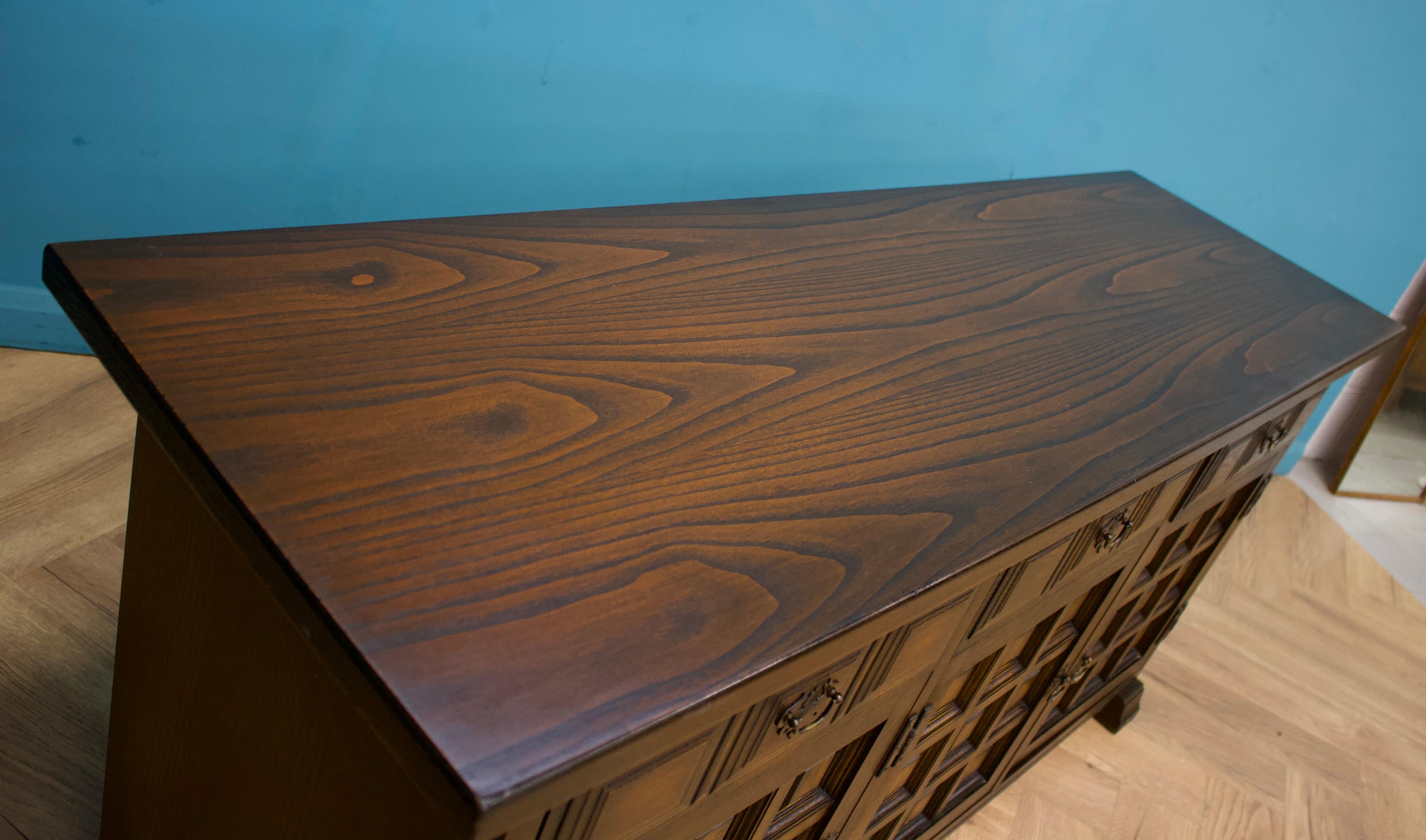 Vintage Dark Oak Toledo Sideboard from Younger, 1970s 2