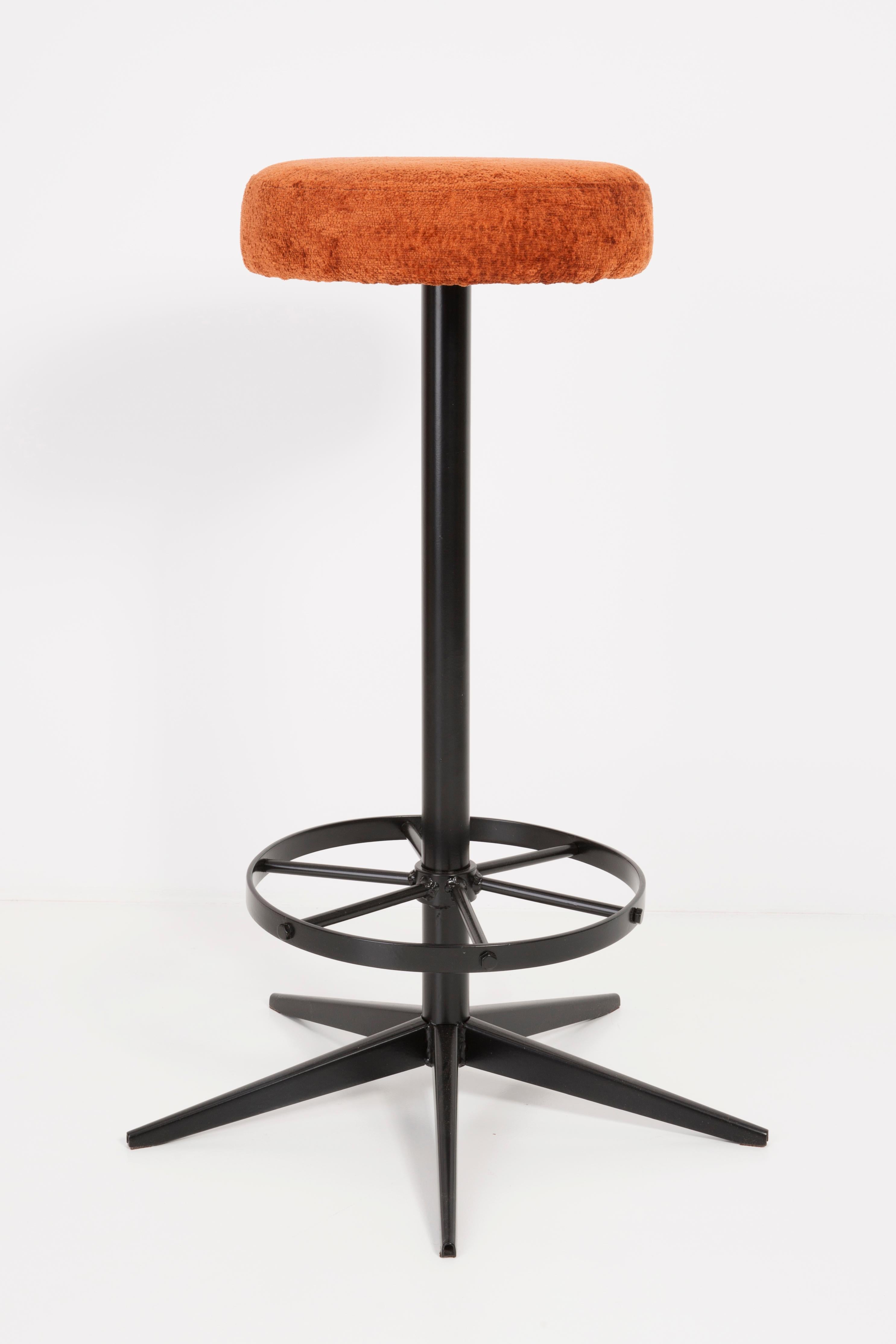 vintage orange bar stools