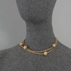 Collier à chaîne avec breloques en forme de boule « GROSSE », daté de 1970