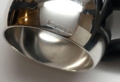 Vintage David Andersen 830 Silver Solid Plain Napkin Ring