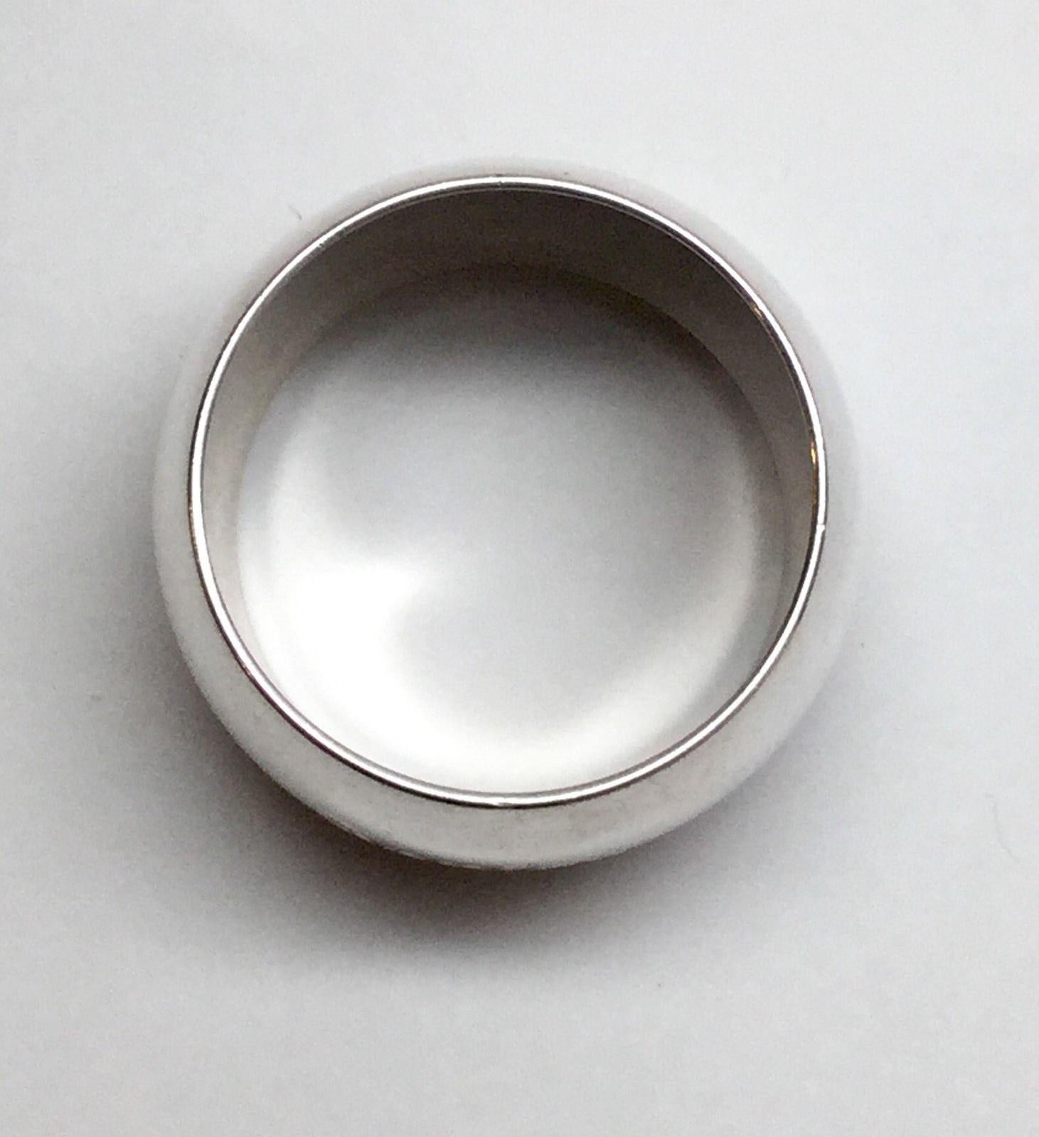 20th Century Vintage David Andersen 830 Silver Solid Plain Napkin Ring