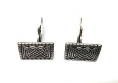 Vintage David Andersen Norway Sterling Silver SAGA Celtic Cufflinks
