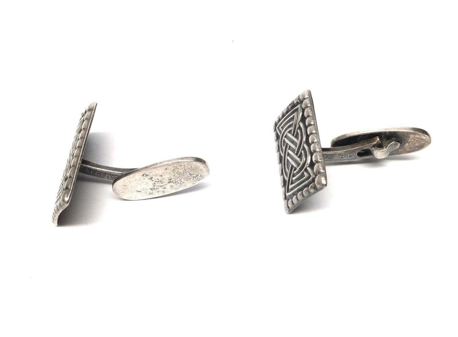 celtic cufflinks silver