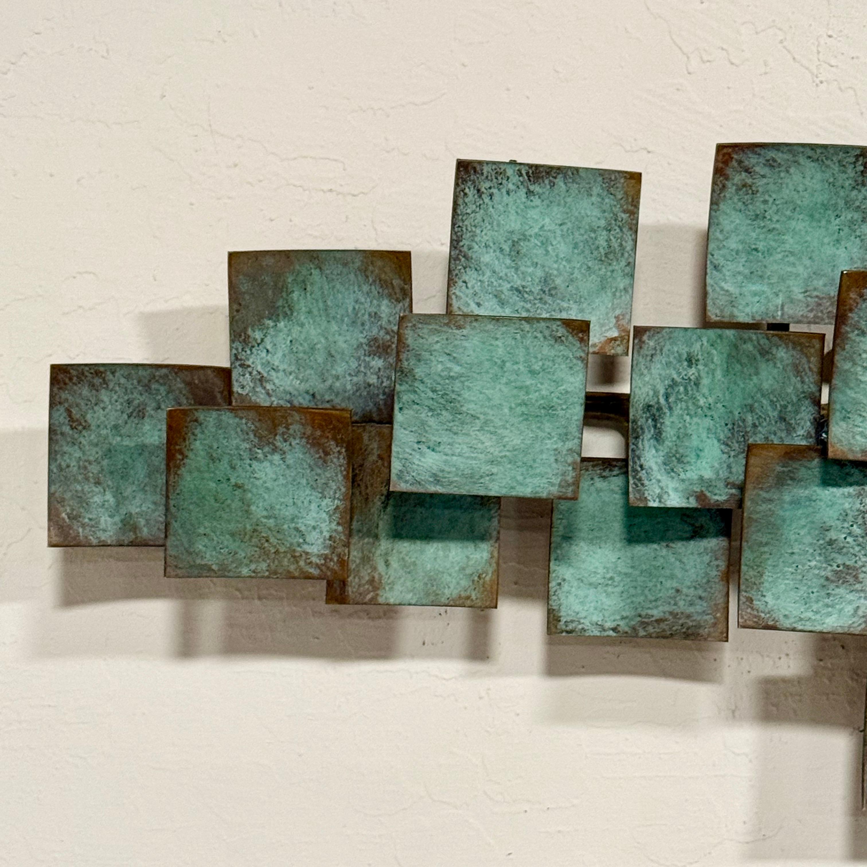 Vintage David Bowman Modernist Bronze Wandskulptur (amerikanisch)