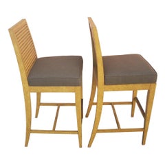 Vintage David Francis Contemporary Bar Stools, Pair