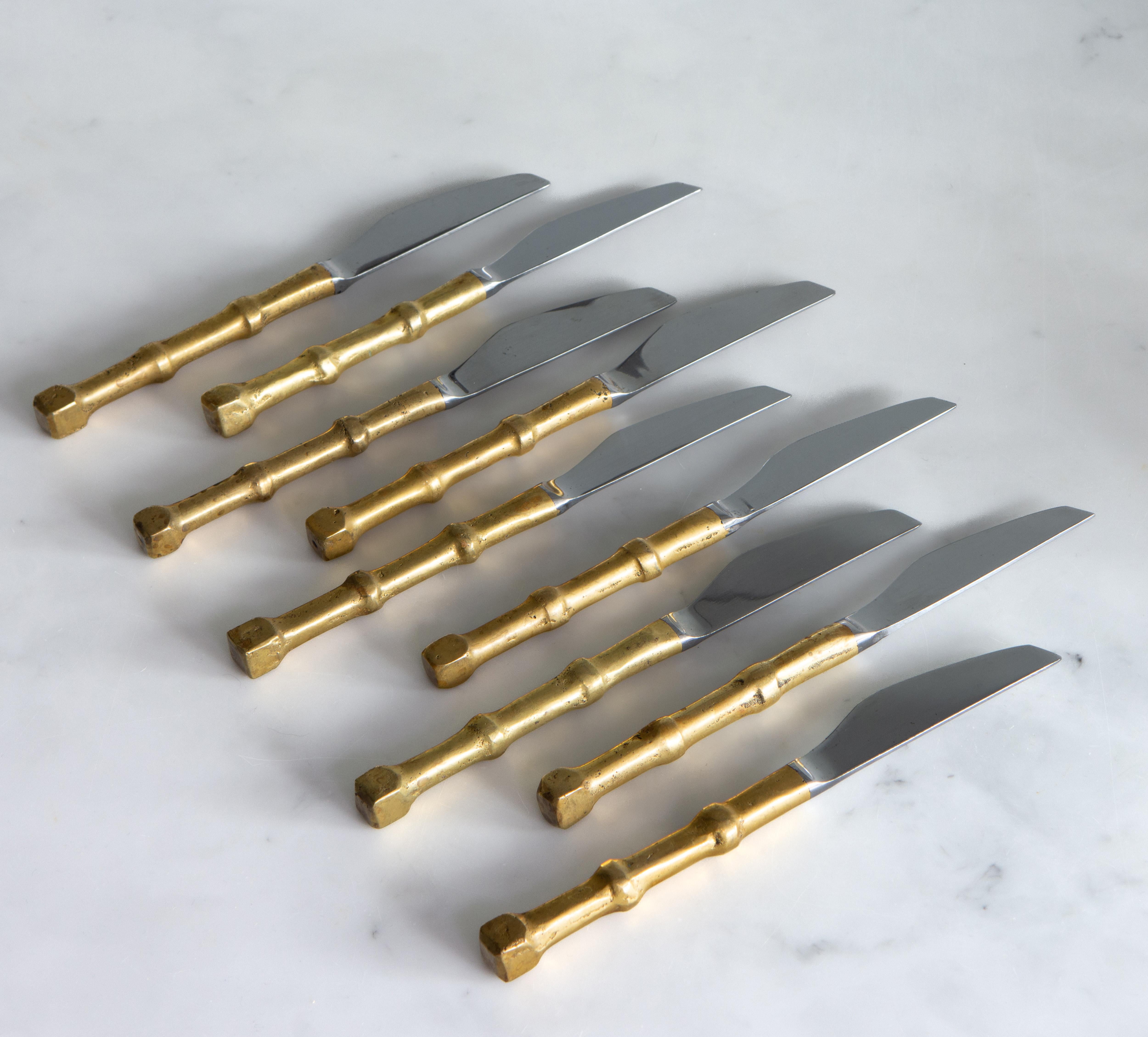 Late 20th Century  Vintage David Marshall 57 Piece Cutlery Group Set 1970s Flatware Brutalism For Sale