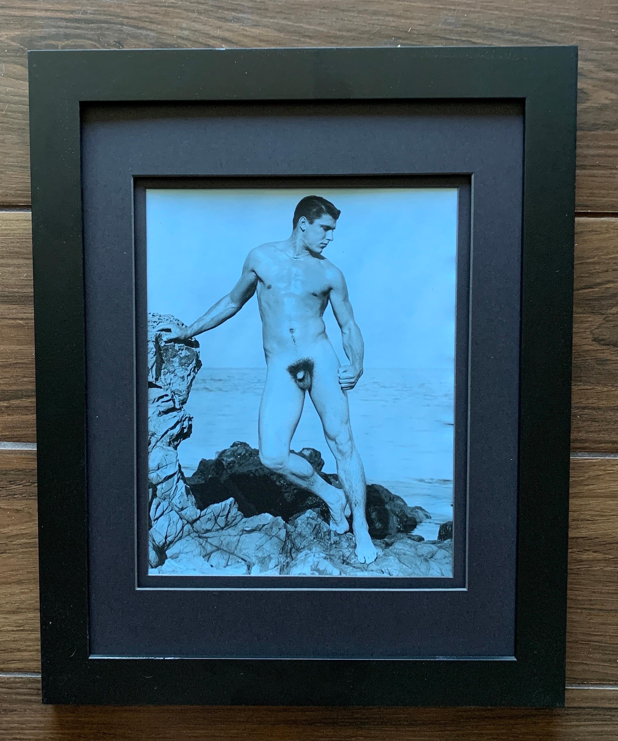 American Vintage David Martin of San Fransisco Original Male Nude Tinted Photograph 