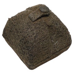 Vintage David Morris London Ring Box, Brown Suede