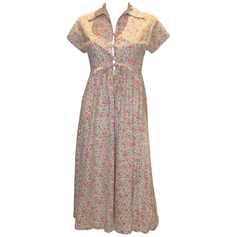 Vintage David Silverman Cotton Dress For Sale at 1stDibs