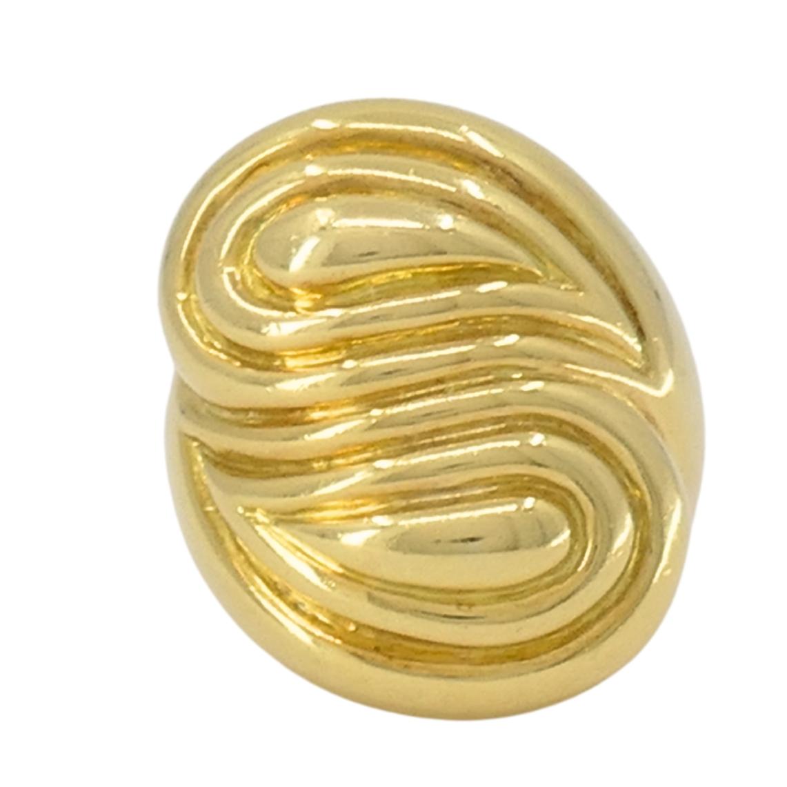 David Webb d'epoca, anello da cocktail in oro 18 carati con design scultoreo in vendita 5