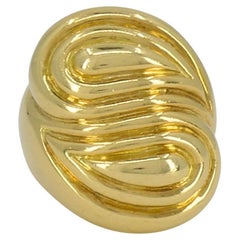 David Webb d
epoca, anello da cocktail in oro 18 carati con design scultoreo