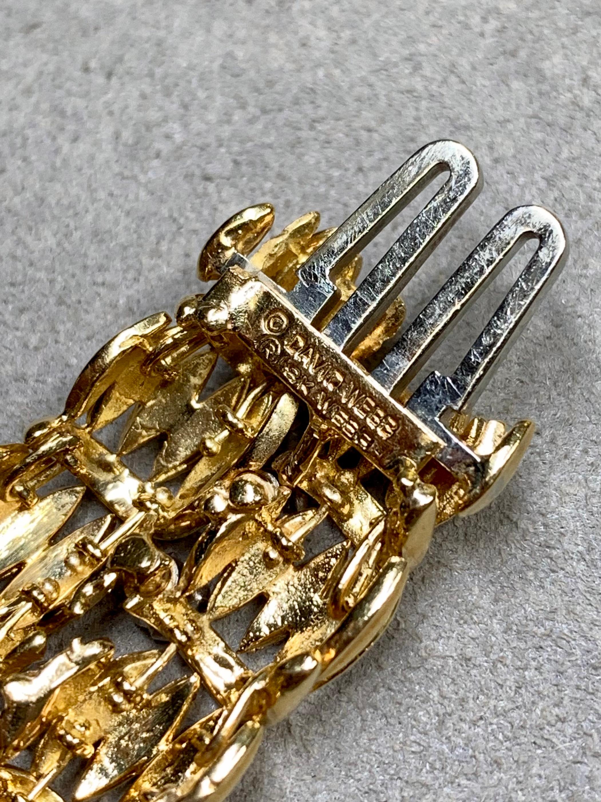 Breites Vintage-Cocktailarmband aus 18 Karat alteuropäischem Diamanten von David Webb, 10 Karat w 7,75, Vintage im Angebot 1