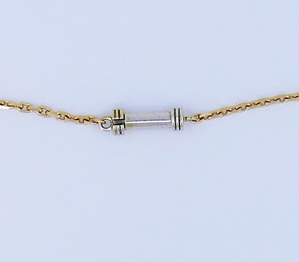 Women's Vintage David Webb Necklace 18k Gold Diamond Chain Estate Jewelry