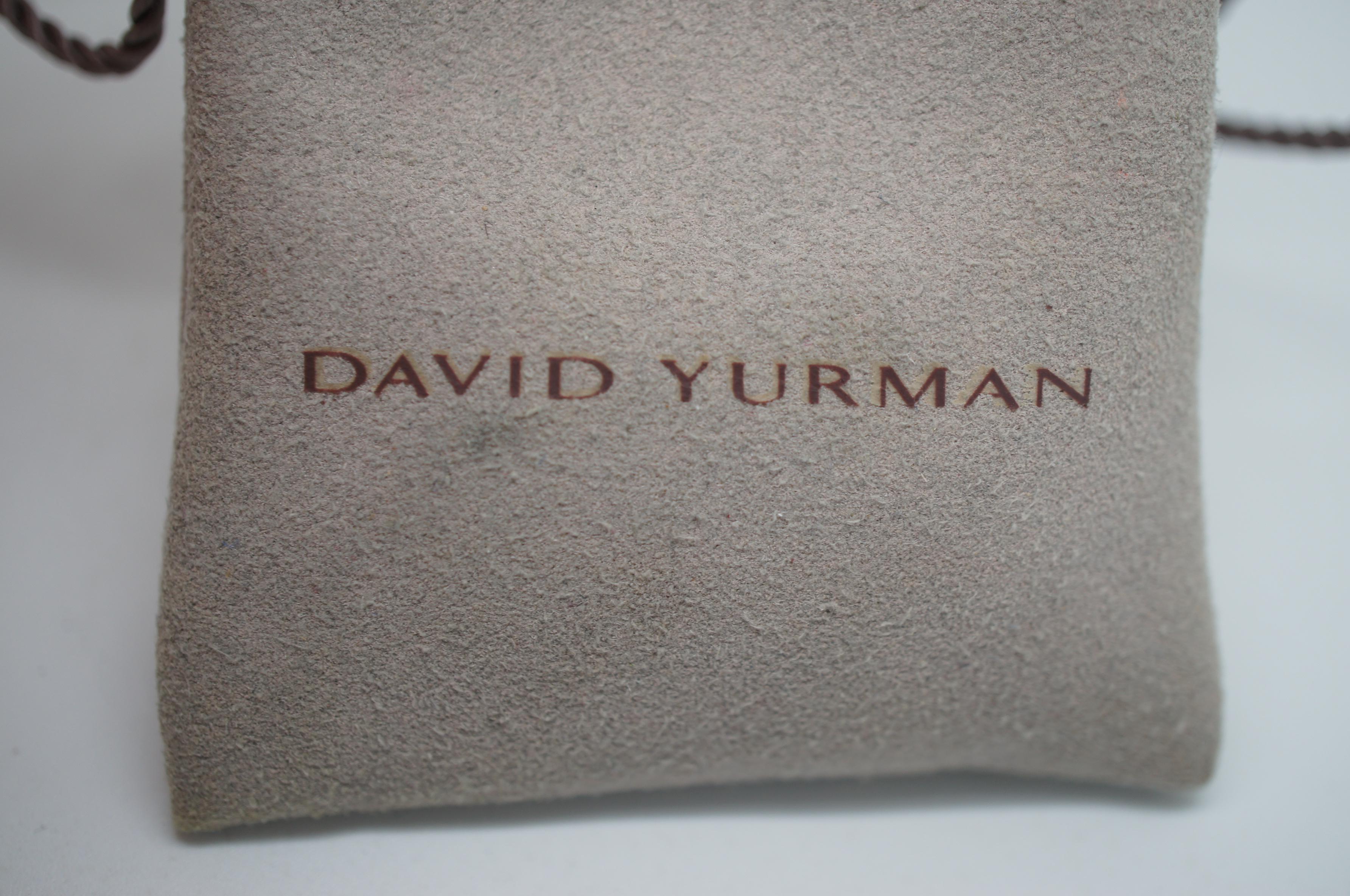 Vintage David Yurman 925 Sterling Silver & Onyx Formal Cable Cufflinks 5