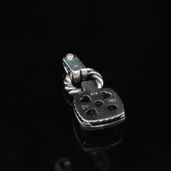 Vintage David Yurman Sterling Silver 18K Gold Citrine Pendant Charm 925 750 4.3g