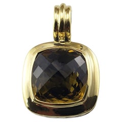 David Yurman Sterling Silver/18K Yellow Gold Citrine Pendant #15405