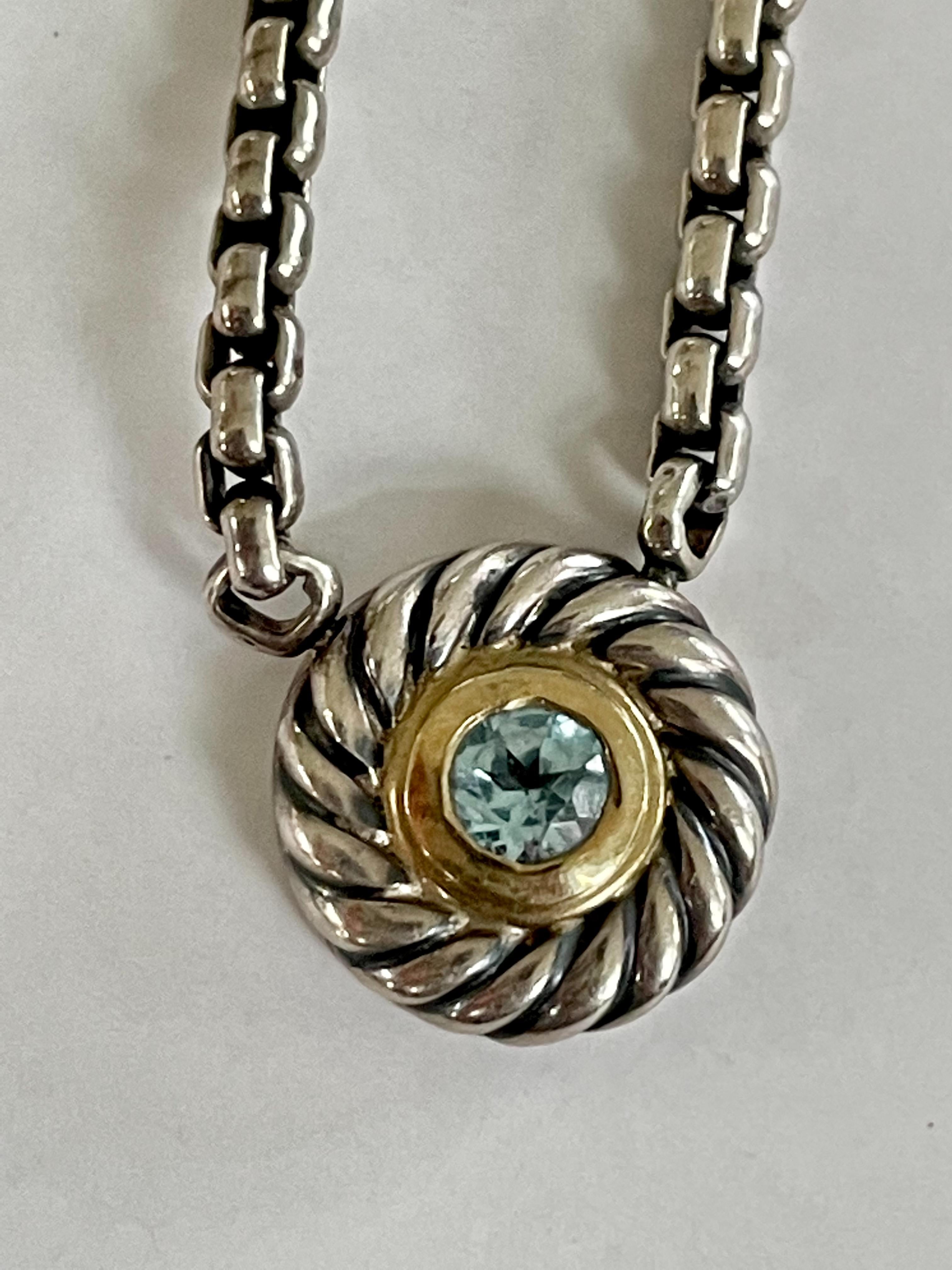 This David Yurman necklace is a classic design.  It features a 16