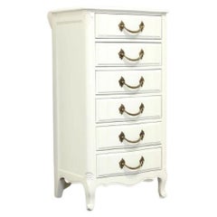 DAVIS CABINET Co French Country Style Painted Semainier Lingerie Chest