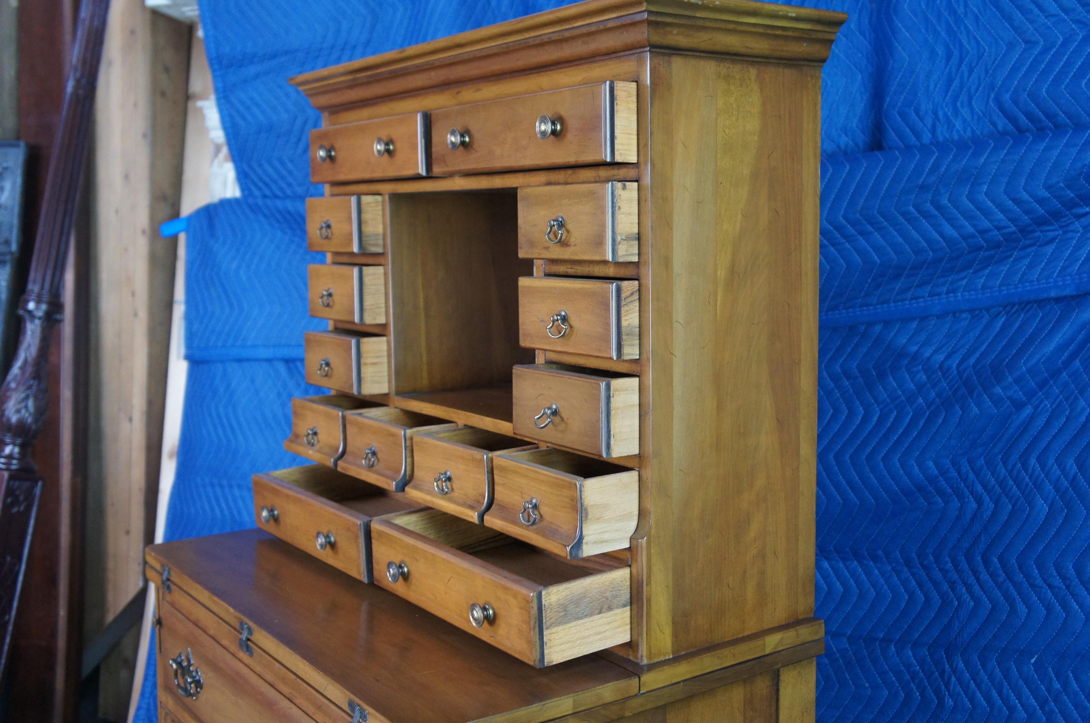 20th Century Vintage Davis Cabinet Company Cherry Apothecary Secretary Desk Chest 625 57