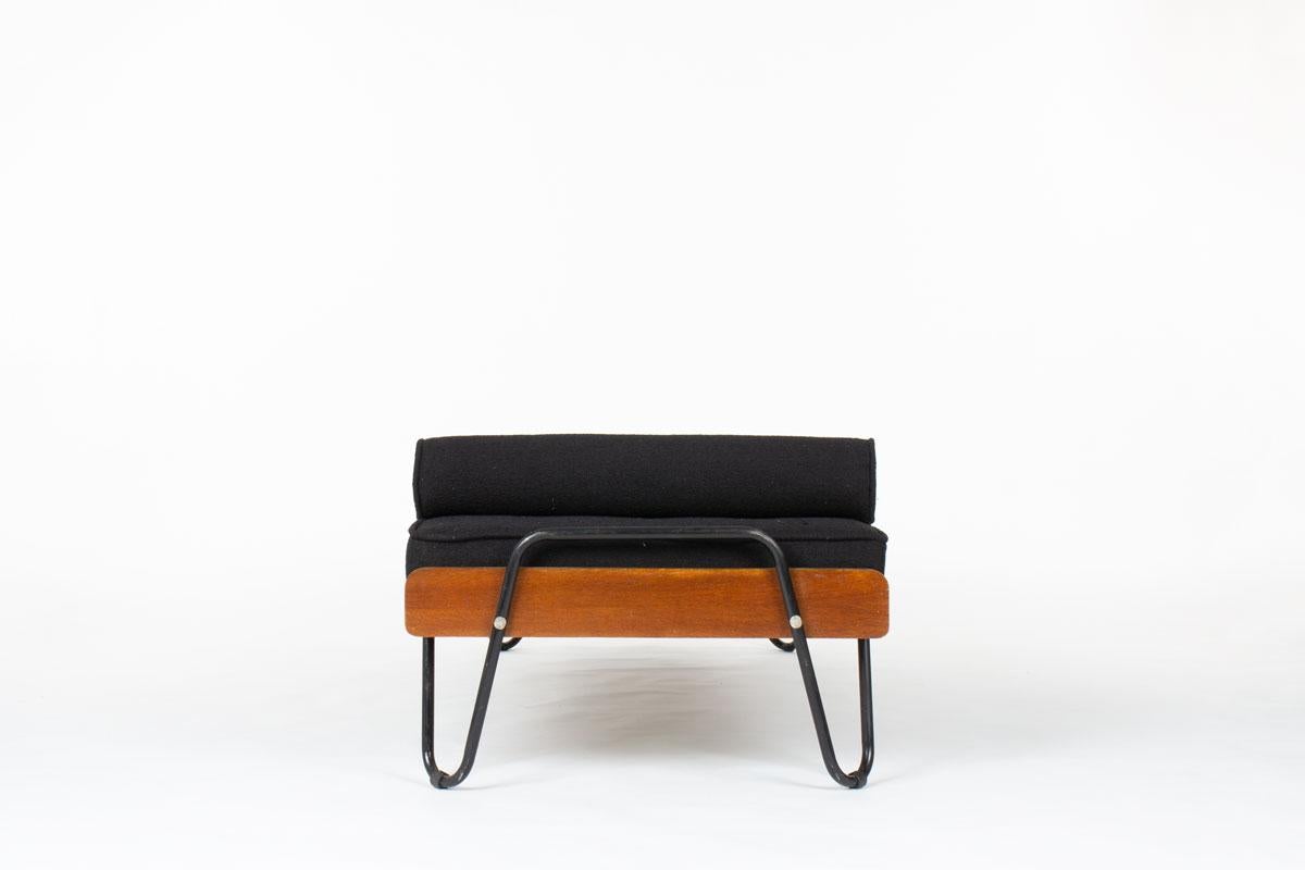 French Vintage Daybed by Jacques Hitier, 1950 For Sale
