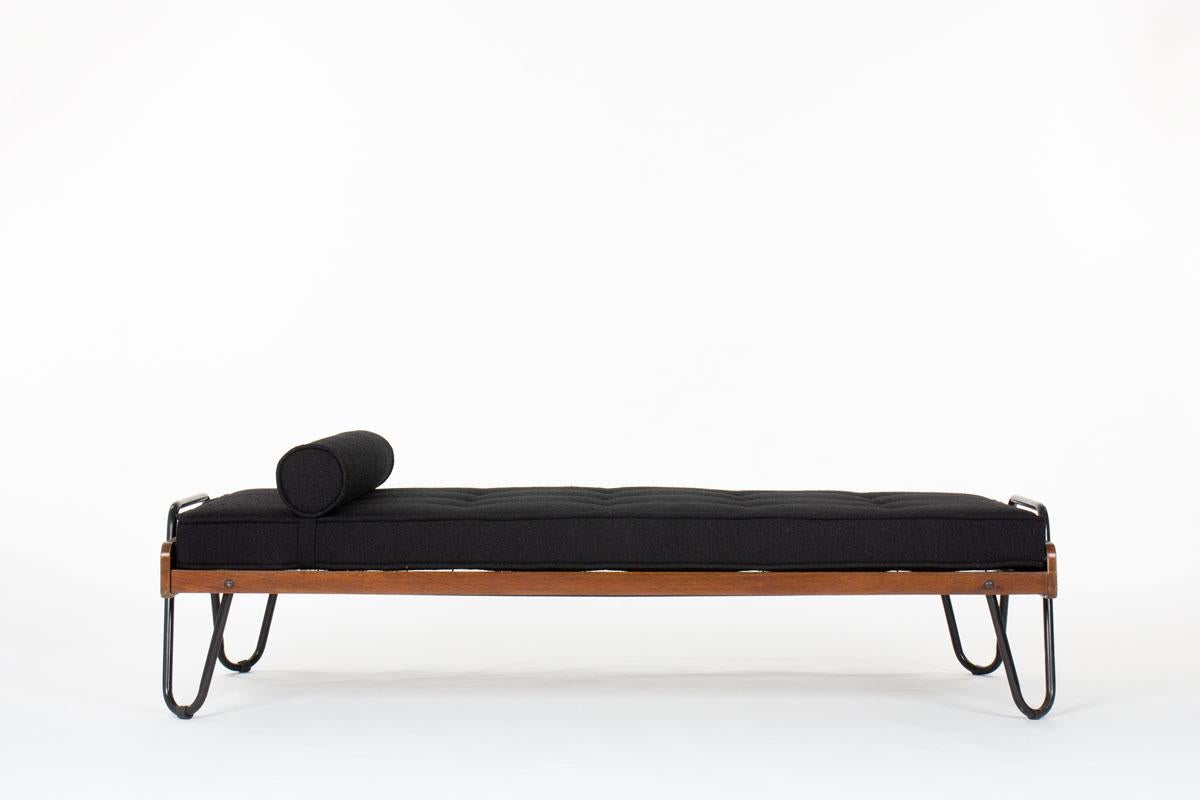 Vintage Daybed by Jacques Hitier, 1950 In Good Condition For Sale In JASSANS-RIOTTIER, FR