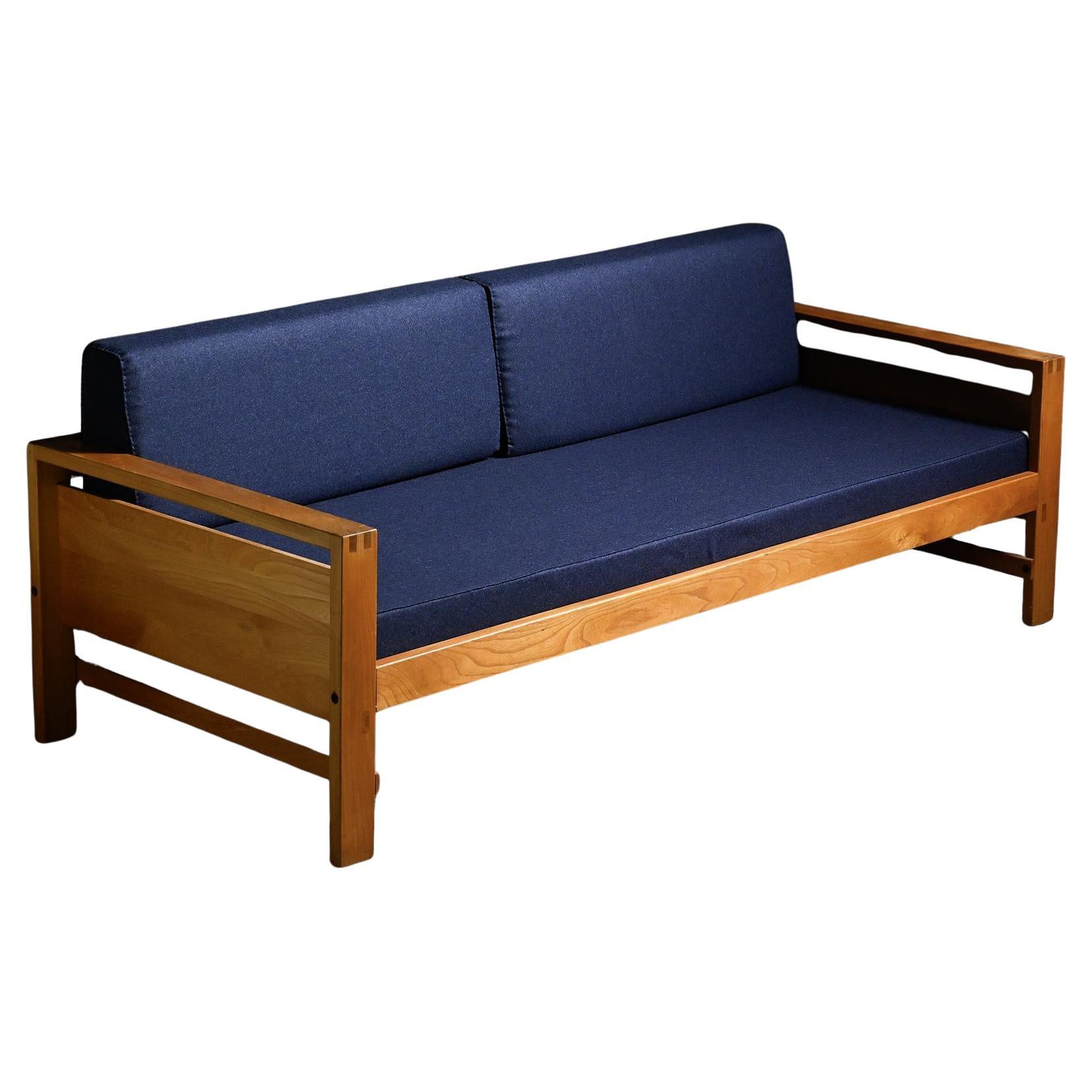 Vintage Daybed in Solid Elm by Pierre Chapo, France circa 1960