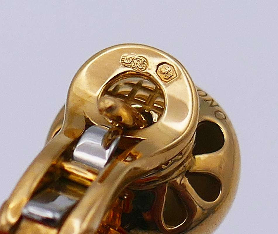 18k Gold Vintage De Grisogono-Ohrringe Boule-Diamant 2