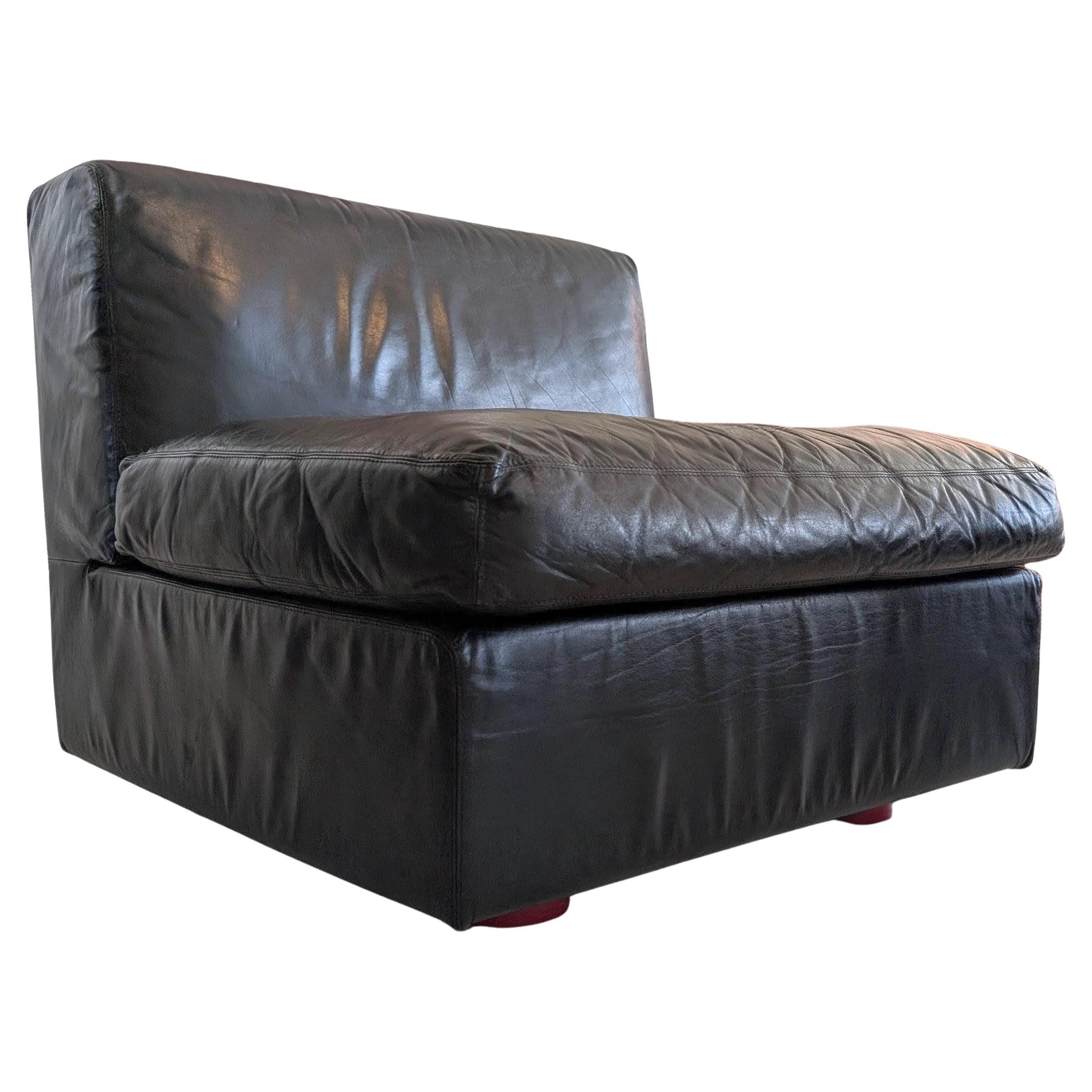 Vintage De Pas, D
urbino, Lomazzi Celesta leather chair for Zanotta Italy, 1970s