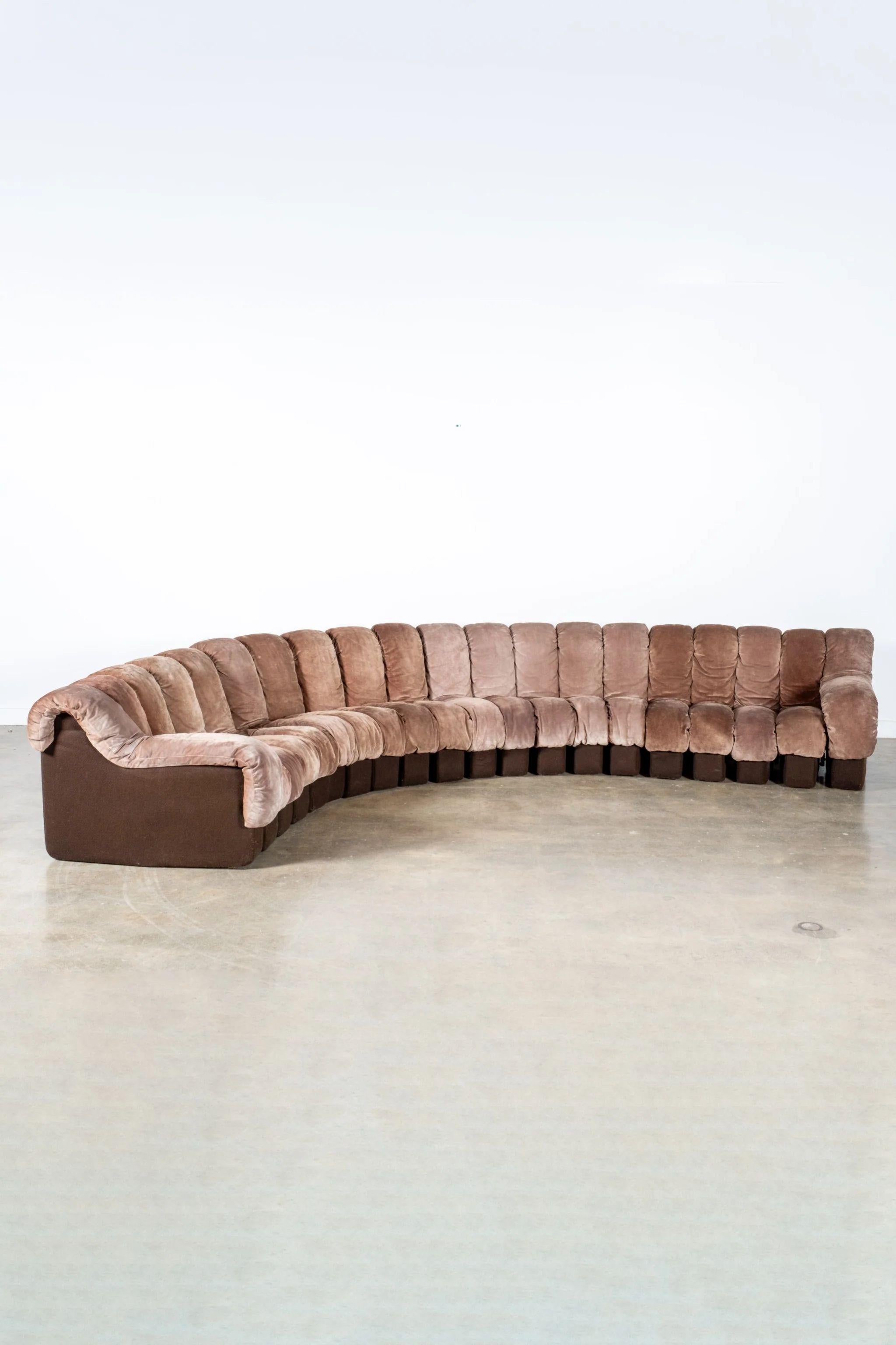 Suisse Canapé sectionnel Vintage De Sede 600 