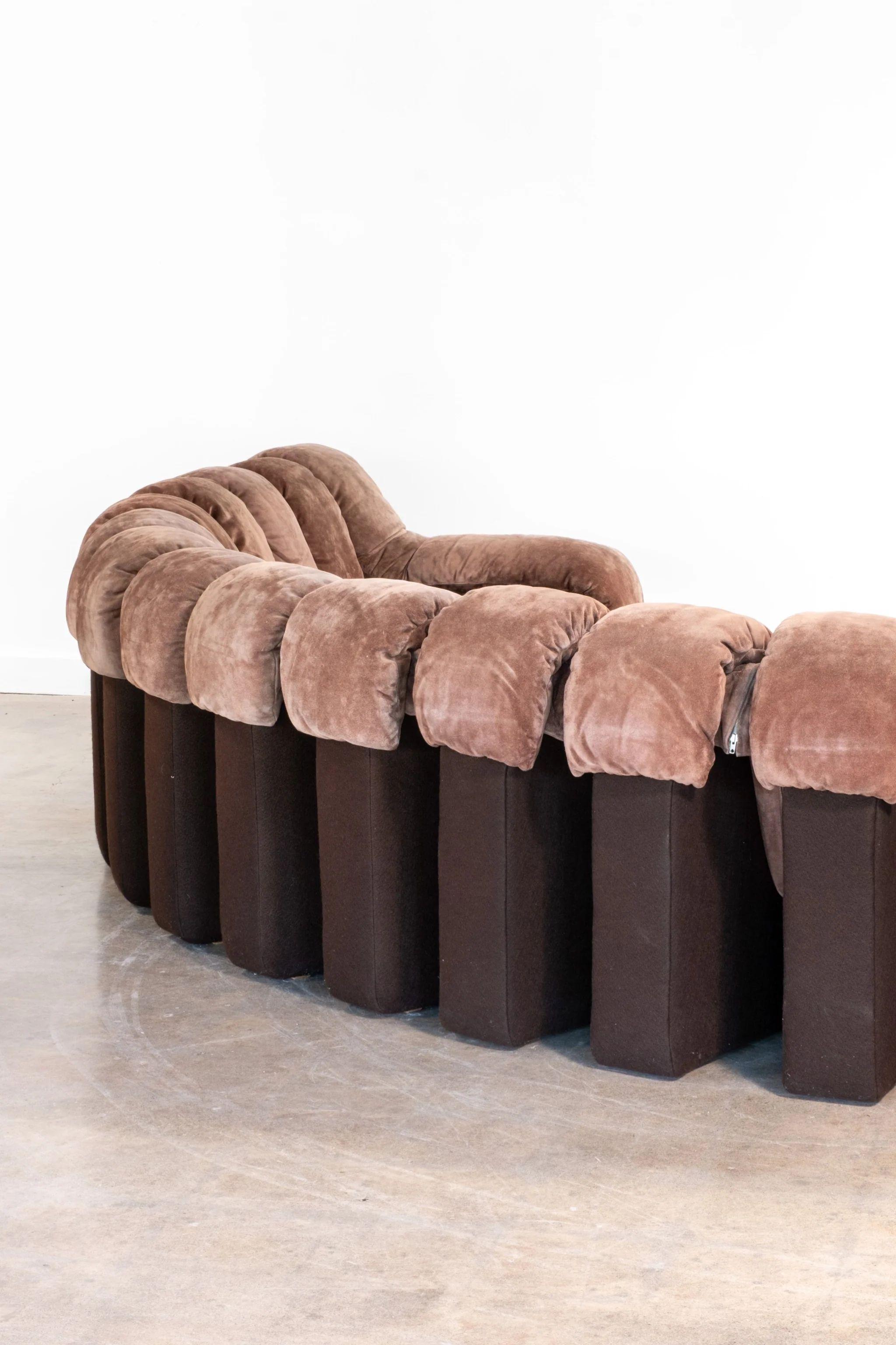 Daim Canapé sectionnel Vintage De Sede 600 