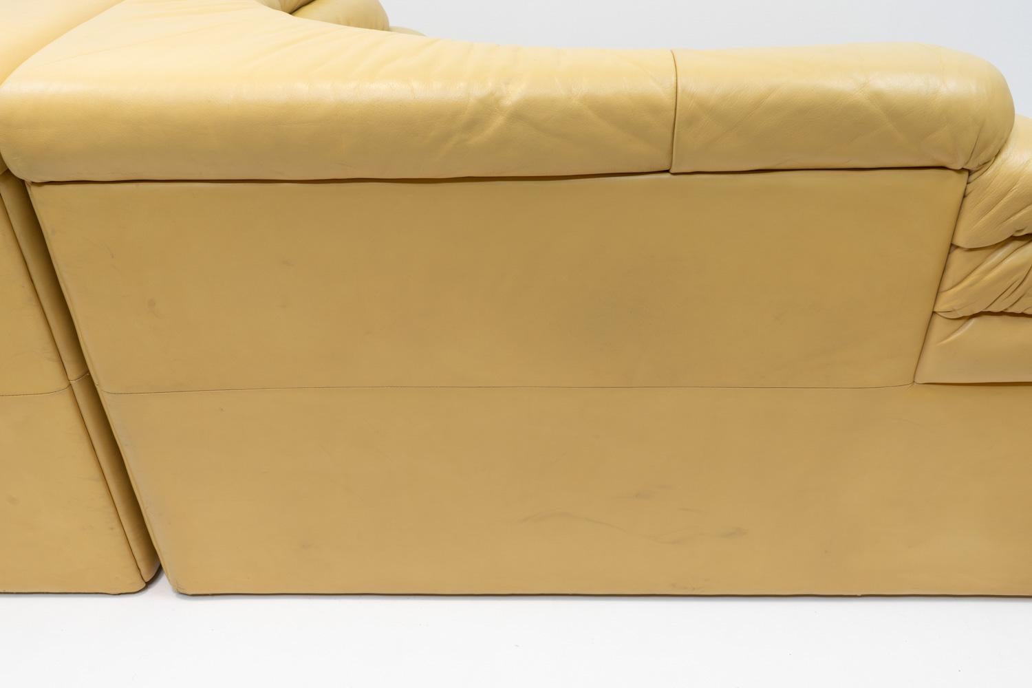 De Sede DS-1025 Canapé Terazza, ensemble de quatre, 1970 en vente 4