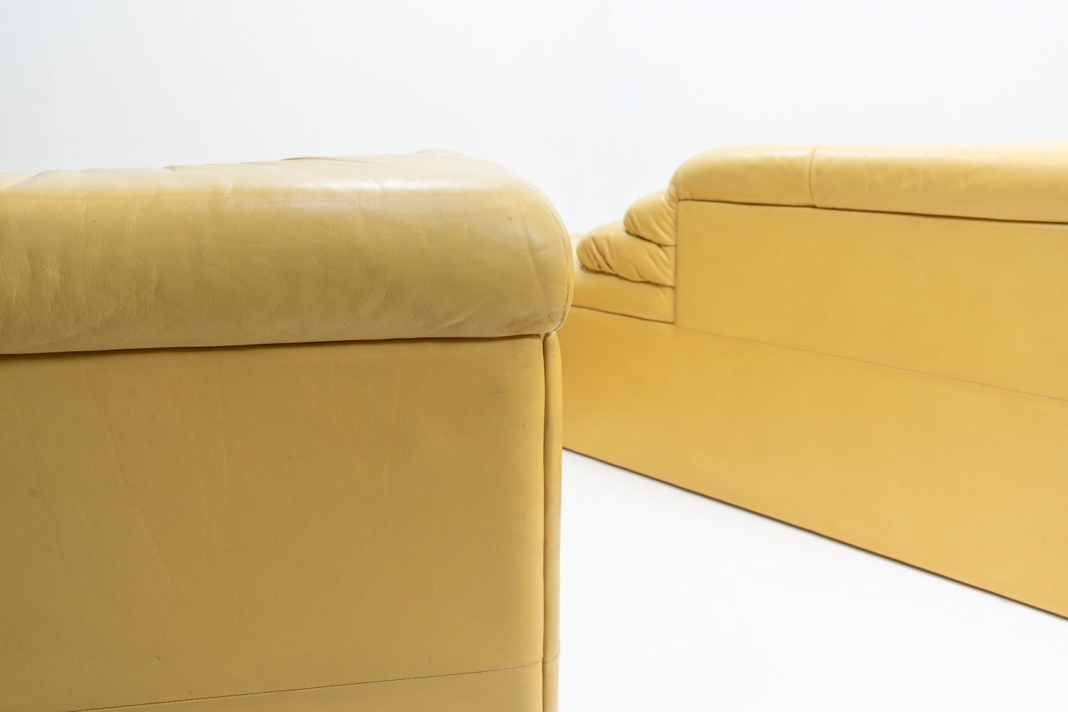 De Sede DS-1025 Canapé Terazza, ensemble de quatre, 1970 en vente 6