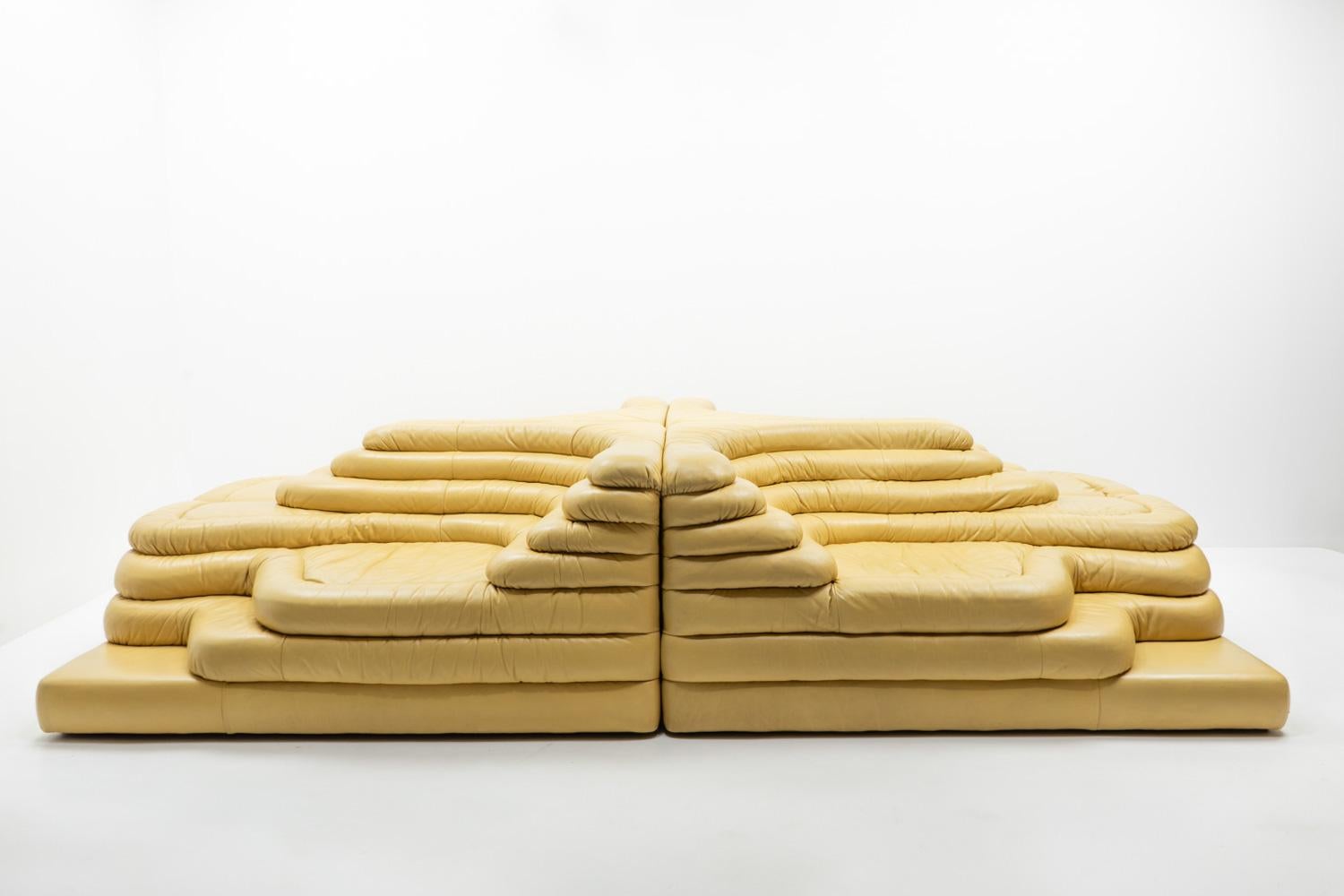 Suisse De Sede DS-1025 Canapé Terazza, ensemble de quatre, 1970 en vente