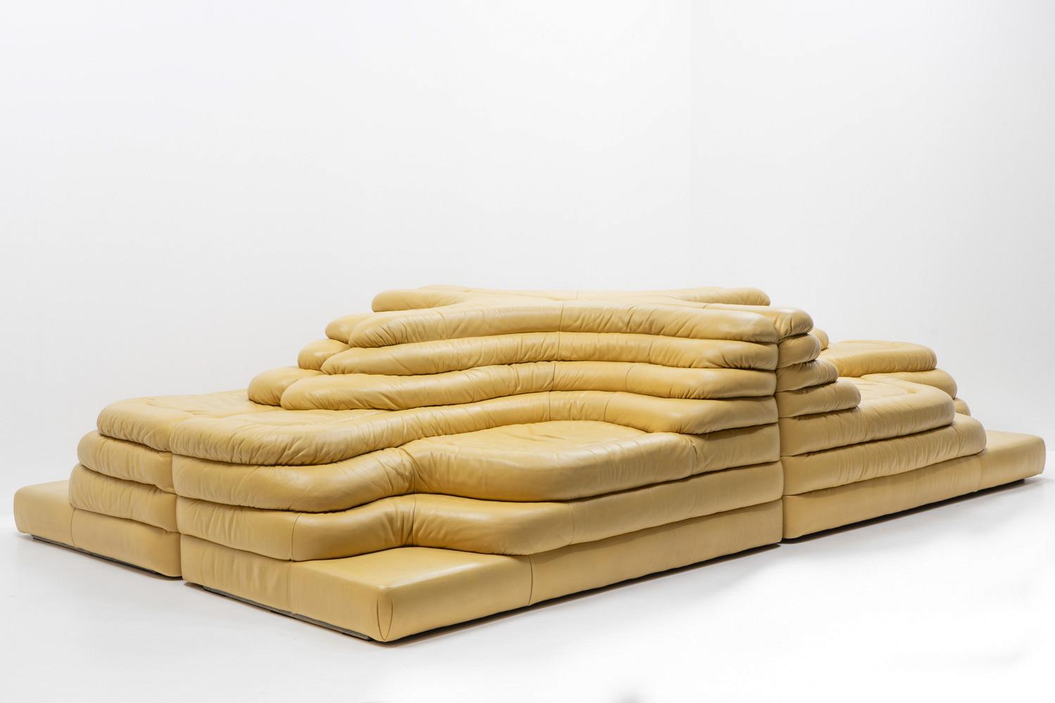 De Sede DS-1025 Canapé Terazza, ensemble de quatre, 1970 Bon état - En vente à Renens, CH