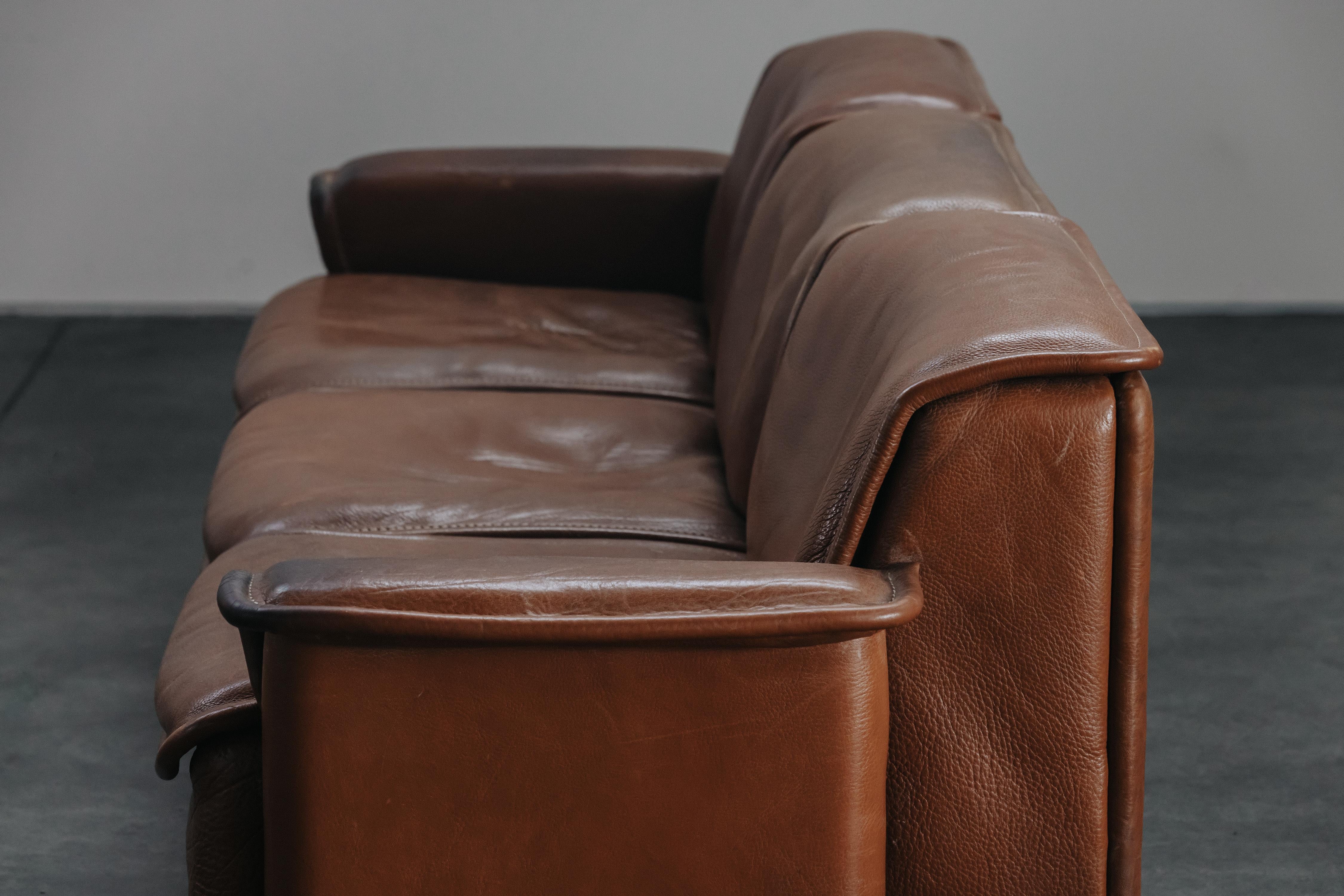 Leather Vintage De Sede DS-12 Sofa From Switzerland, Circa 1970