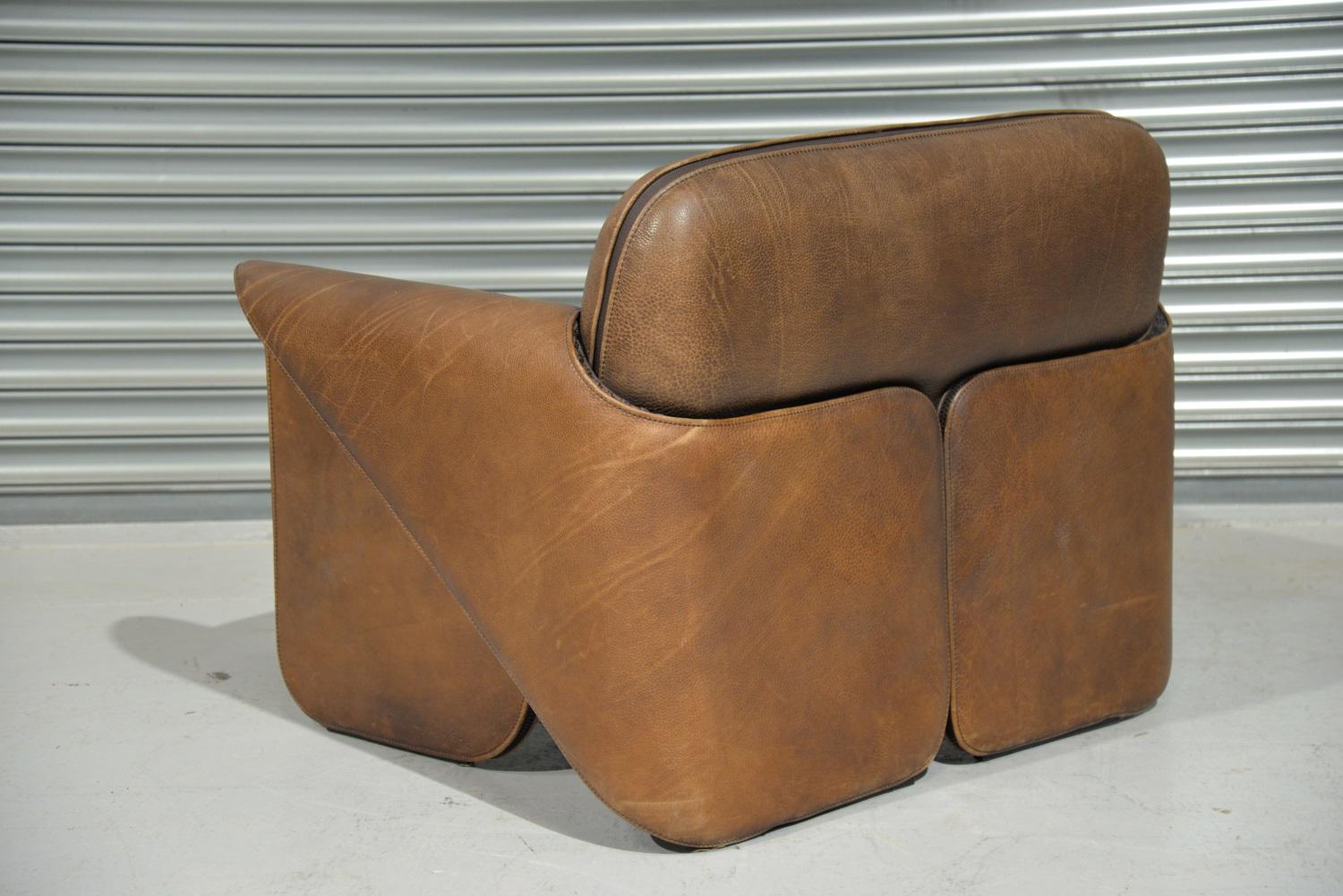 Mid-Century Modern Vintage De Sede 'DS 125' Armchair Designed by Gerd Lange, Switzerland, 1978