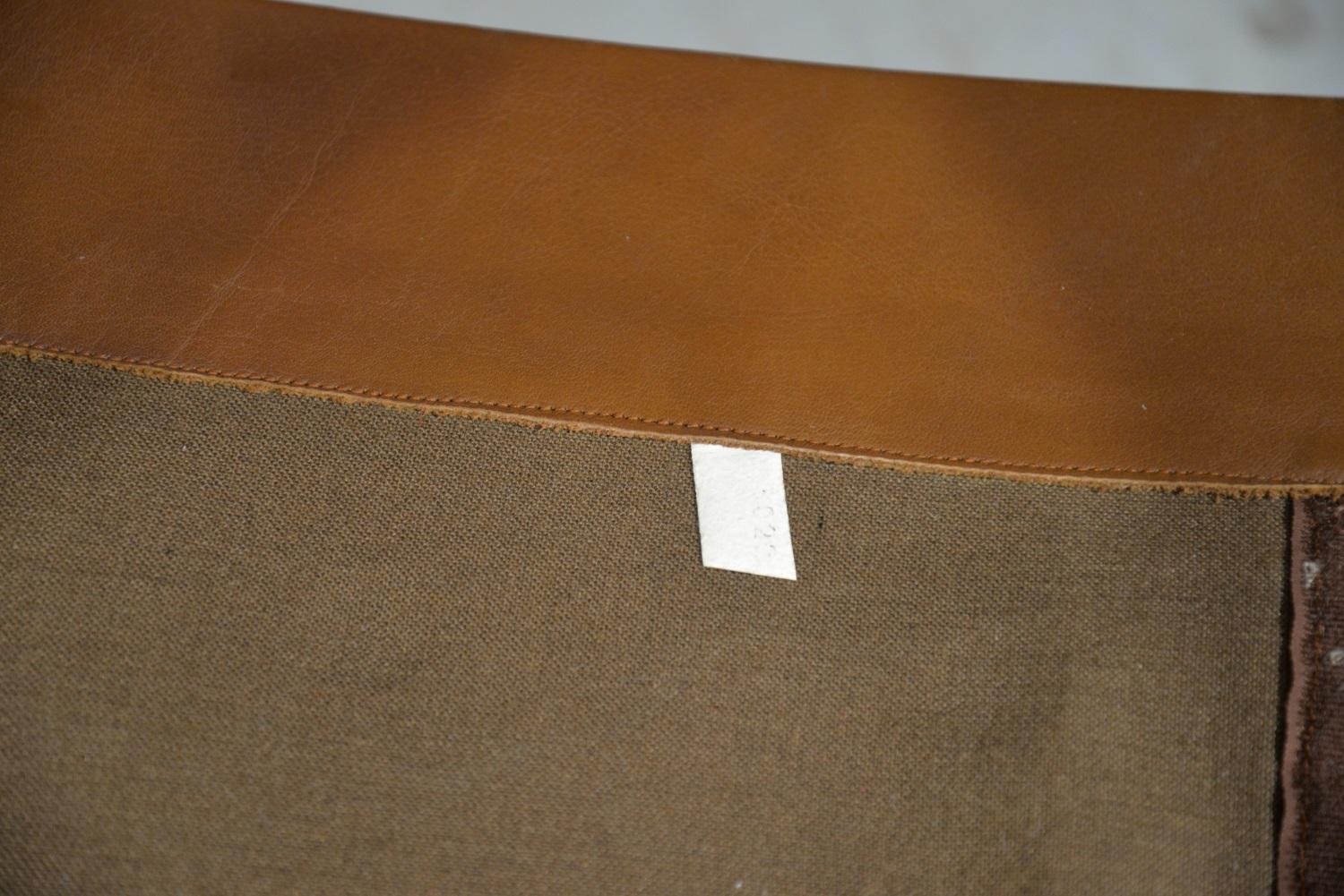 Vintage De Sede DS 31 Drehsessel aus Leder mit Ottomane, Schweiz, 1970er Jahre im Angebot 12