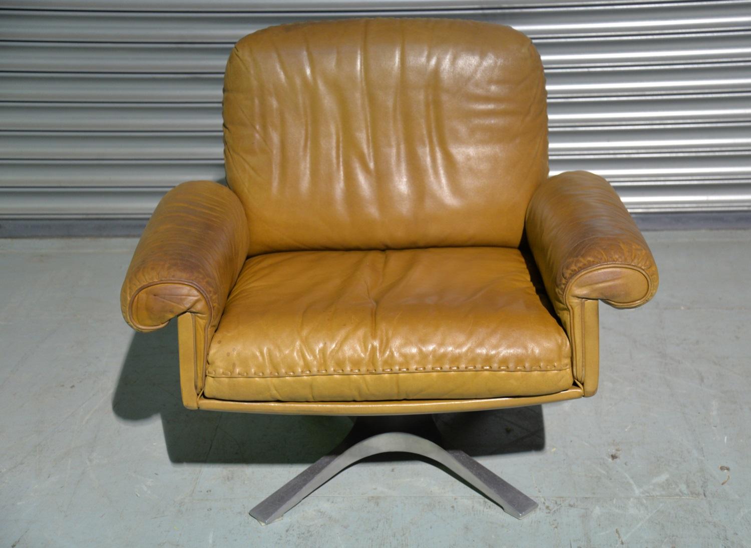 Vintage De Sede DS 31 Swivel Lounge Armchair, Switzerland 1970`s 3