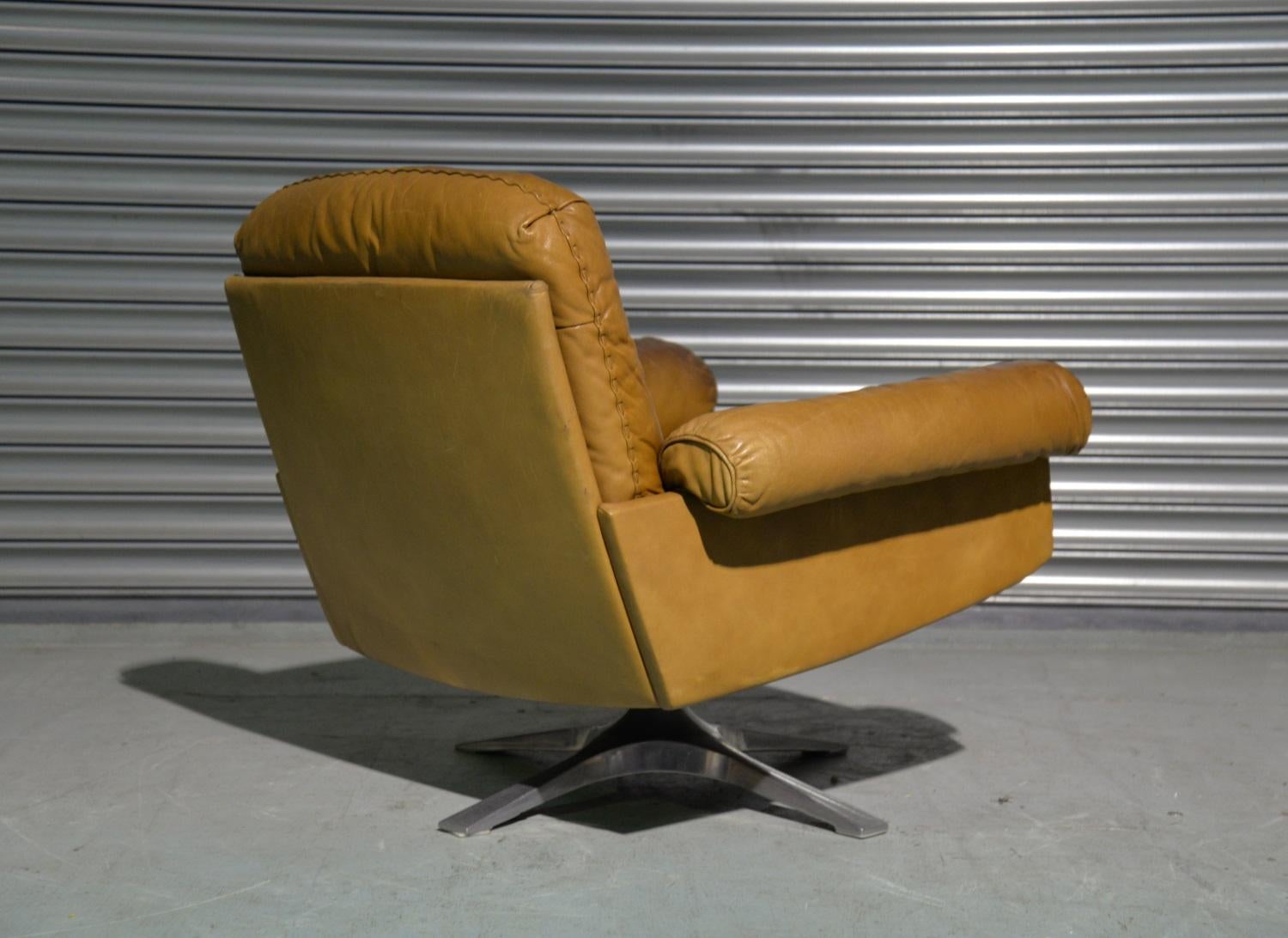 Late 20th Century Vintage De Sede DS 31 Swivel Lounge Armchair, Switzerland 1970`s