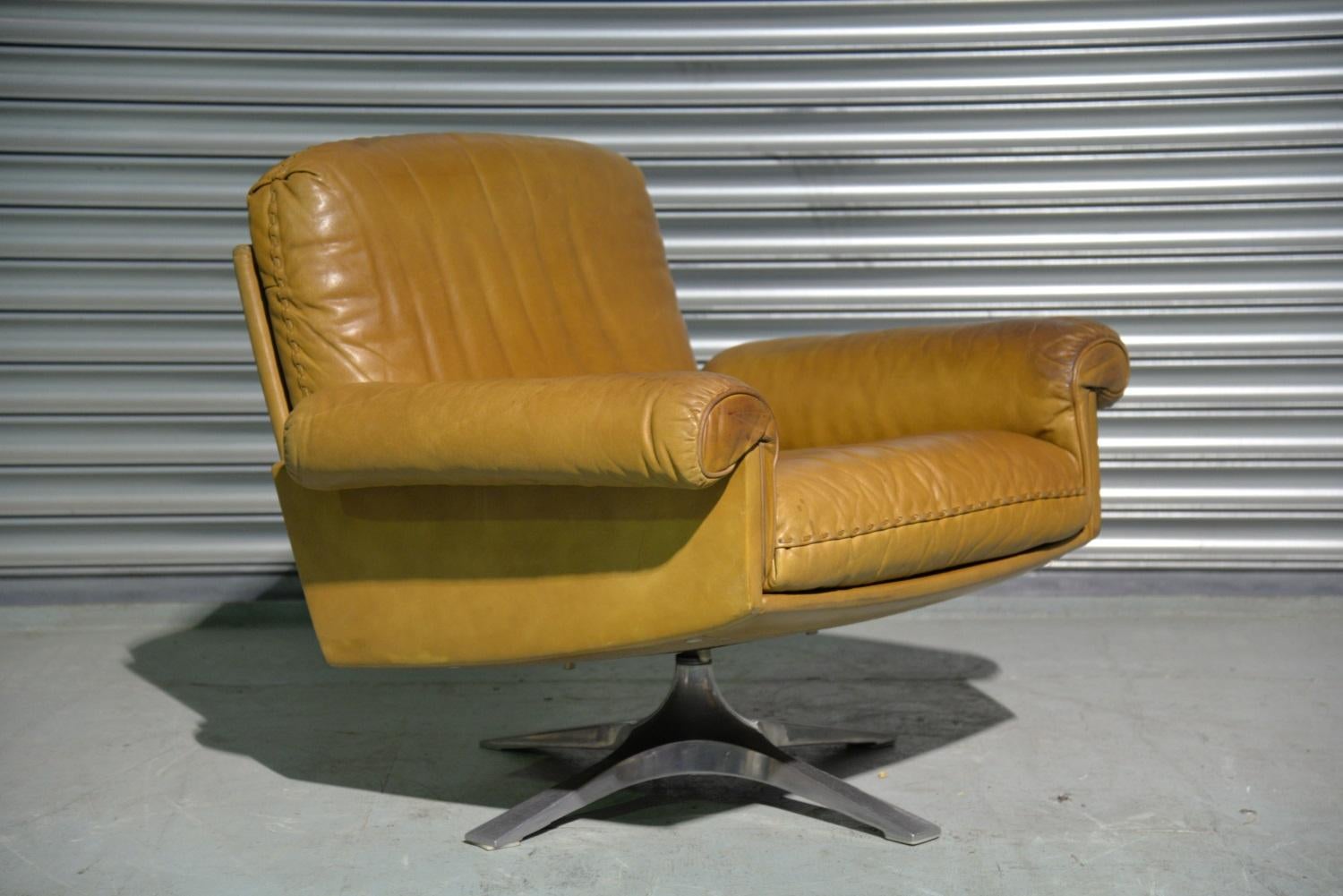 Vintage De Sede DS 31 Swivel Lounge Armchair, Switzerland 1970`s 1