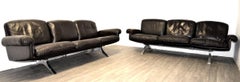 Vintage De Sede DS 31 Leather Three-Seat Sofas, Switzerland 1970`s