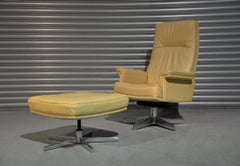 Vintage De Sede DS 35 Executive Drehsessel und Ottomane:: Schweiz 1970er Jahre