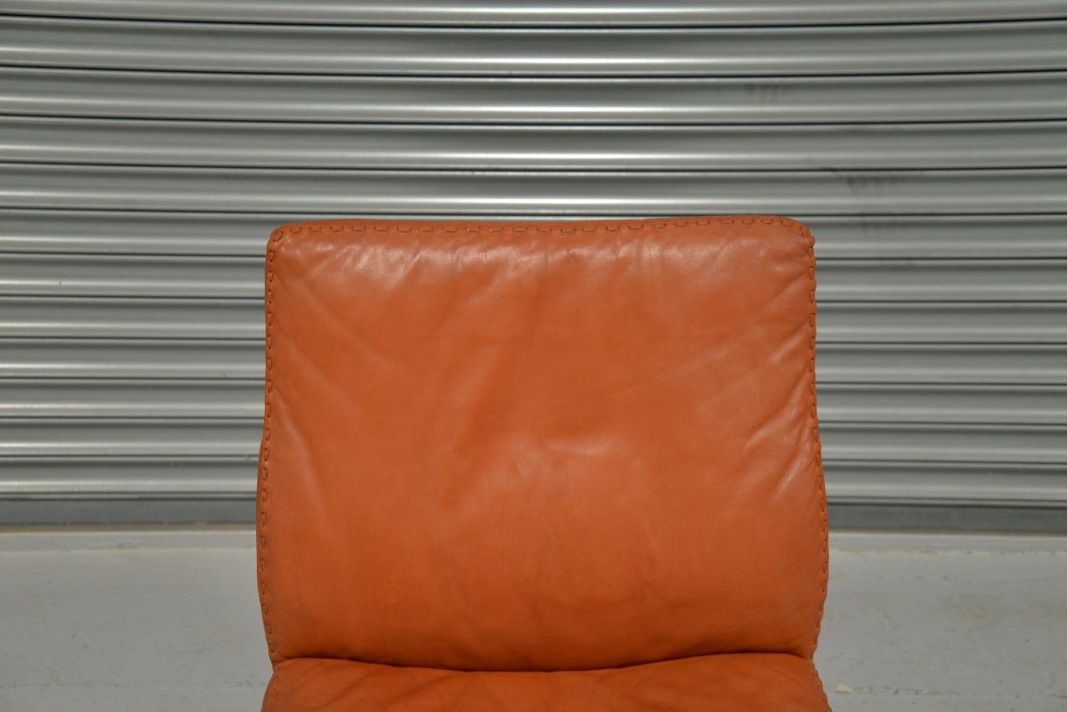 Vintage De Sede DS 35 Leather Swivel Office Chair, Switzerland, 1960s 5