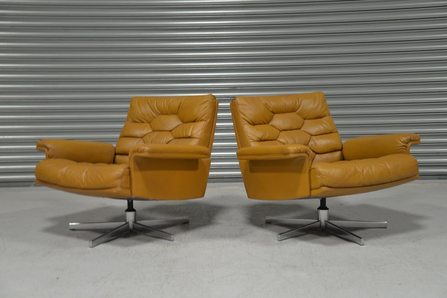 Sillones giratorios De Sede DS-P vintage de Robert Haussmann, Suiza, años 70 en venta 3