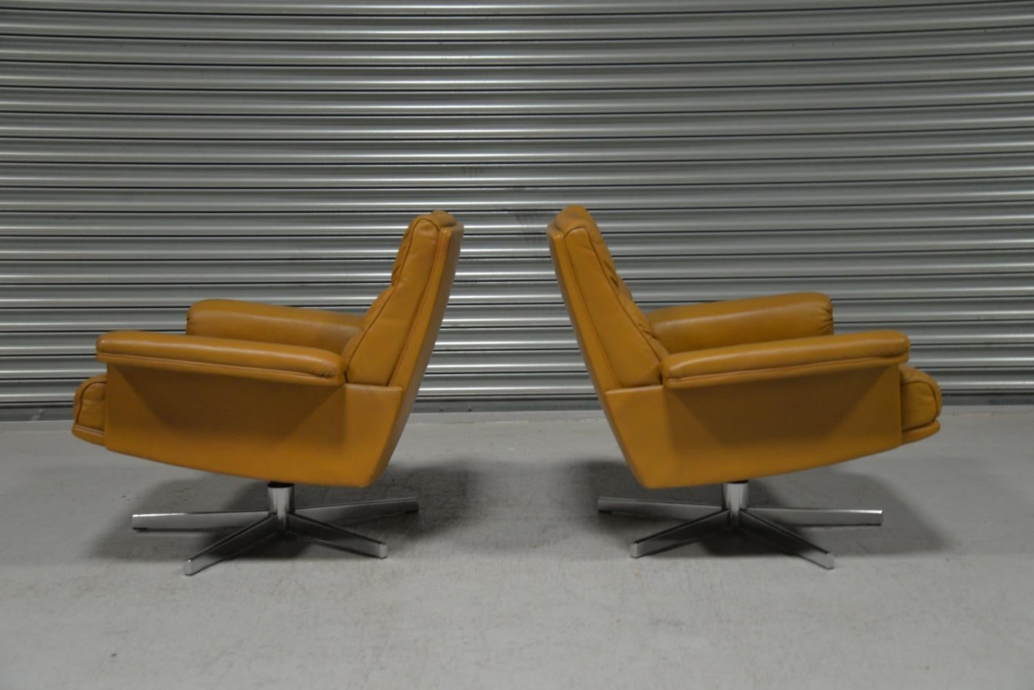 Sillones giratorios De Sede DS-P vintage de Robert Haussmann, Suiza, años 70 en venta 4