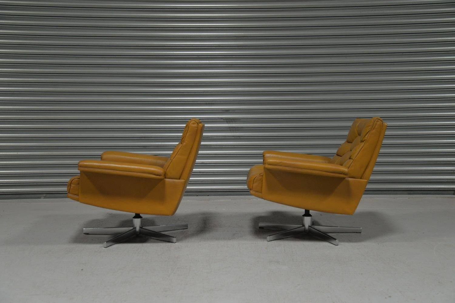 Sillones giratorios De Sede DS-P vintage de Robert Haussmann, Suiza, años 70 Suizo en venta