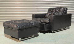 Vintage de Sede DS 3A "New Yorker" Armchair and Ottoman, 1970s