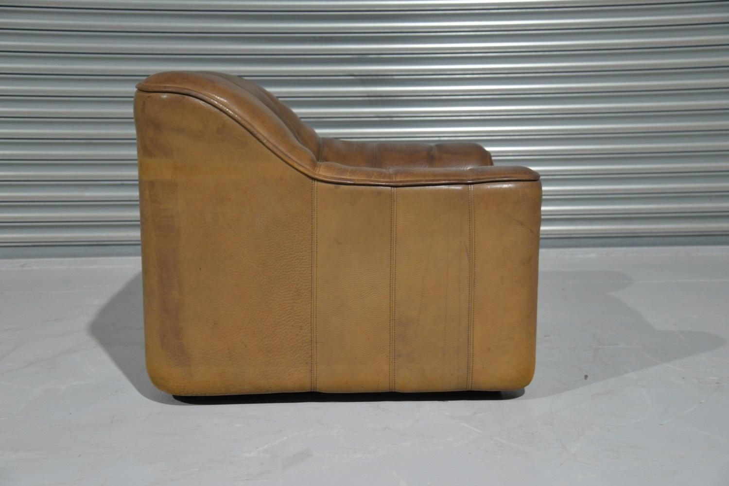 Vintage De Sede DS 44 Armchair with Ottoman, Switzerland 1970s For Sale 4