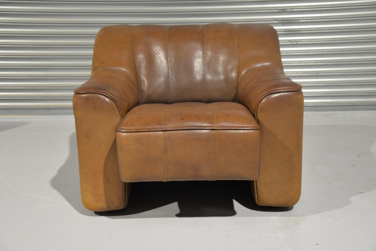 Vintage De Sede DS 44 Armchair with Ottoman, Switzerland 1970s im Angebot 6